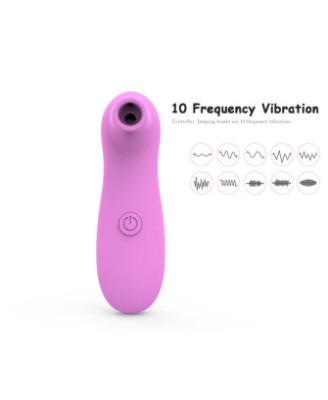 Stimulateur de clitoris par vibrations sur membranes rose 10 Vitesses De Voyage 